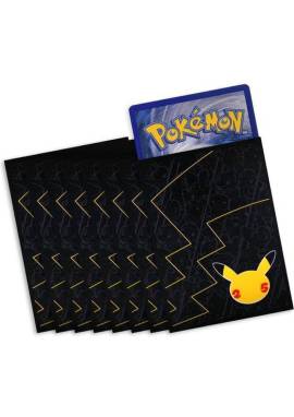 Pokemon TCG Celebration Pikachu sleeves zwart 65 per pakje