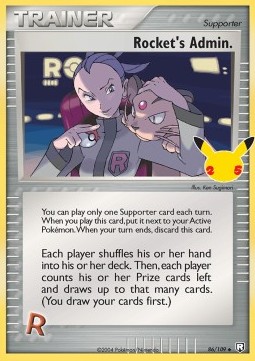 Pokémon TCG Celebrations Rocket's Admin 86/109