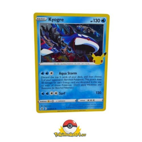 Pokemon TCG Celebrations Kyogre 3/25