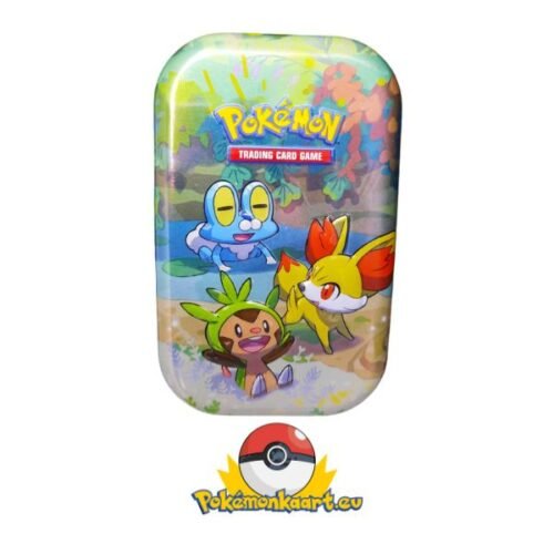 Pokemon TCG lege mini tin Chespin, Fennekin en Froakie