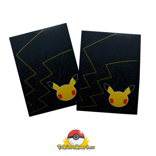 Pokemon TCG Celebration Pikachu sleeves zwart 65 per pakje