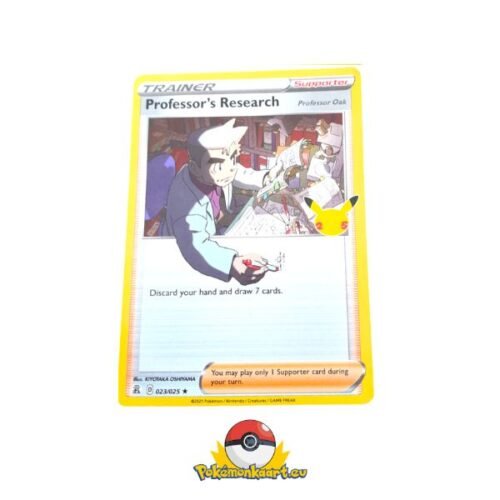 Pokemon TCG Celebrations Professor research 23/25