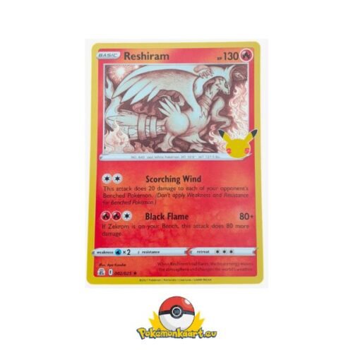 Pokemon TCG Celebrations Reshiram 2/25