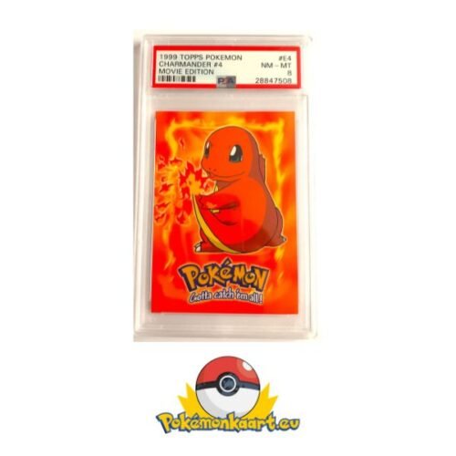 Charmander 4 Movie editie Topps PSA 8