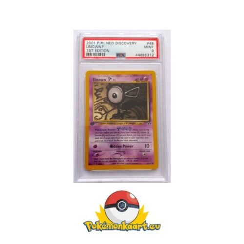 Unown F 48/75 eerste editie Neo Discovery PSA 9