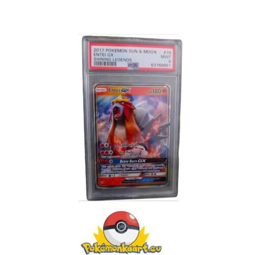 Entei GX 10/73 Shining Legends PSA 9